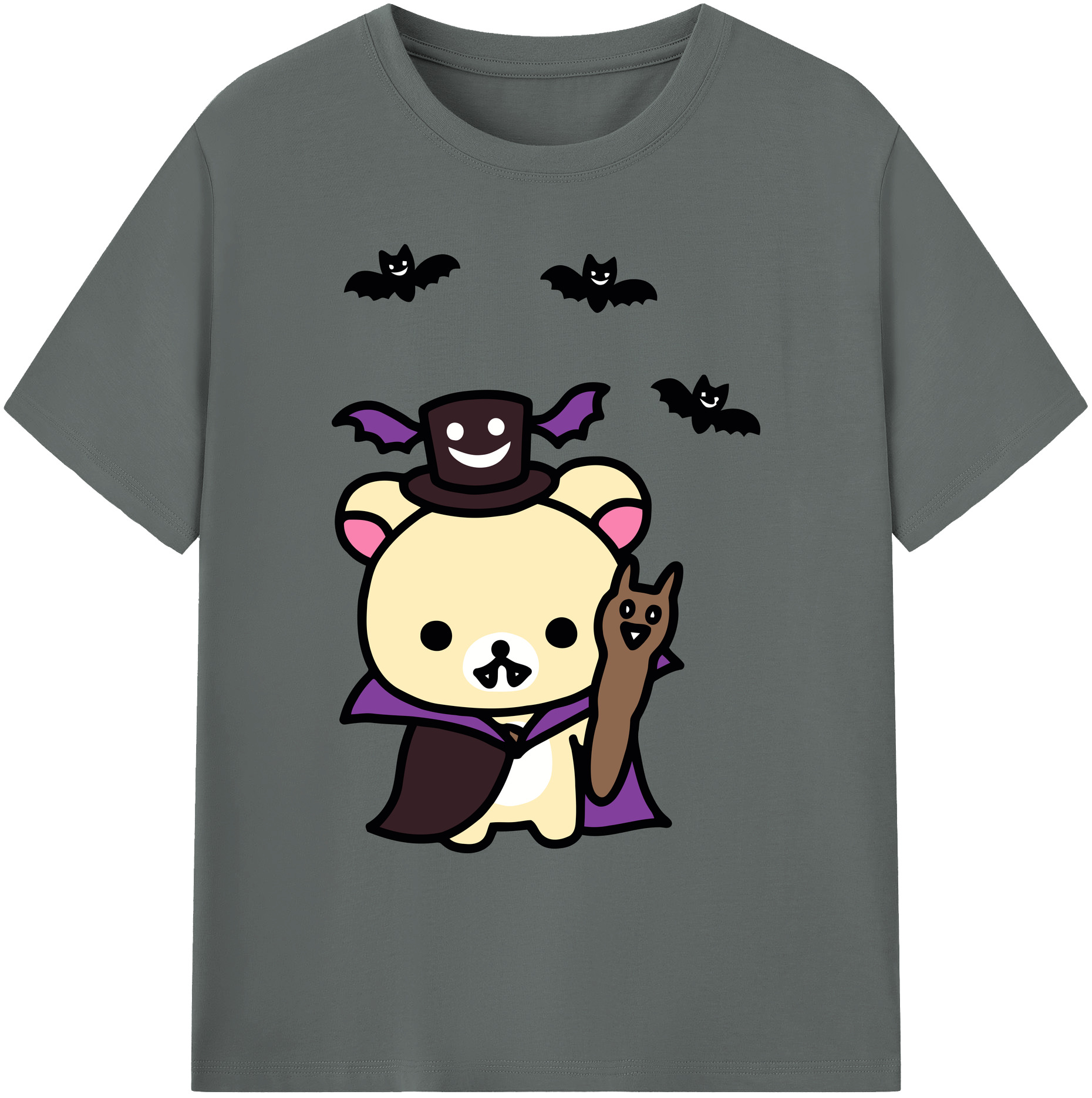 （画像用） リラックマ リラックマ キイロイトリ Rilakkuma Korilakkuma Kiiroitori 綿100％ メンズ半袖Tシャツ｜肌触りやわらか＆通気性